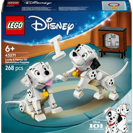 LEGO 43271 Disney Szczeniaki Lucky i Penny z filmu 101 dalmatyńczyków