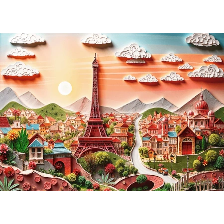 Puzzle z efektem 3D 1000 elementów 40-lecie Trefl Paryż