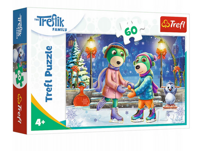 Puzzle 60 elementów zima u Treflików Trefliki Trefl