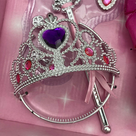 Zestaw księżniczki z pantofelkami różowy komplet małej królewny