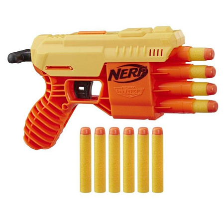 Wyrzutnia NERF ALPHA STRIKE FANG QS-4 żółta 10 strzałek