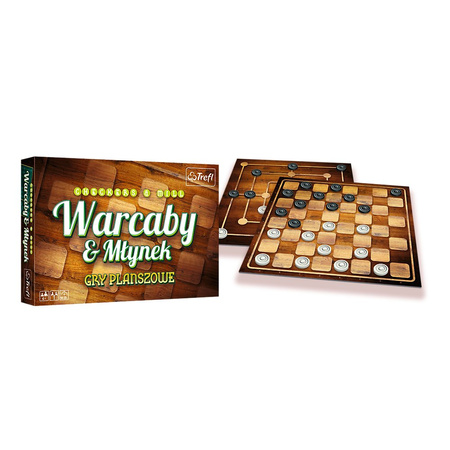 TREFL Gra Warcaby i Młynek klasyczne