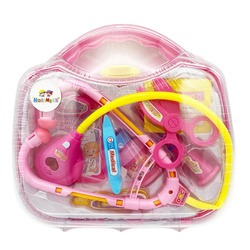 Zestaw Lekarski w różowej walizce ze światłem i dźwiękiem