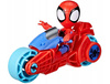 Figurka Spidey i jego przyjaciele Spidey z motocyklem Marvel Hasbro 