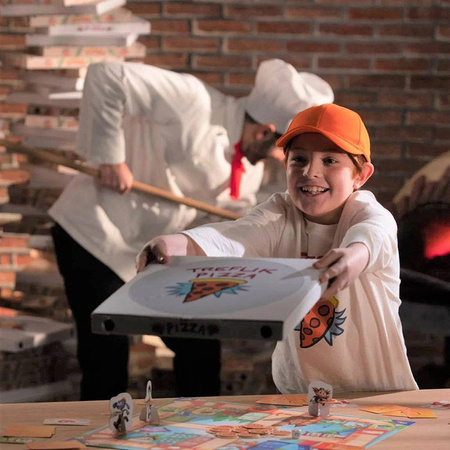 Gra Cztery sery pizza Trefliki gra planszowa Trefl