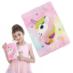 Notes pluszowy Jednorożec z Gwiazdkami pastelowy pamiętnik dziennik 80str