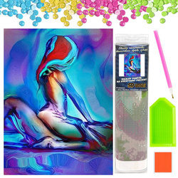 DIAMENTOWA MOZAIKA HAFT KOCHANKOWIE PARA MALARSTWO 30X40CM