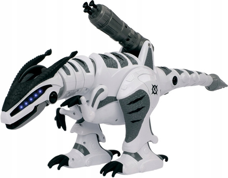 Dinozaur T-rex sterowany duży strzelający tańczący interaktywny 64cm 