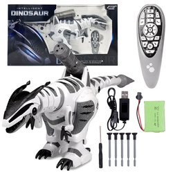 Dinozaur T-rex sterowany duży strzelający tańczący interaktywny 64cm