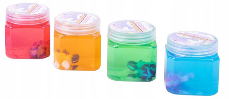 Masa żelowa slime jednorożec figurka w słoiczku
