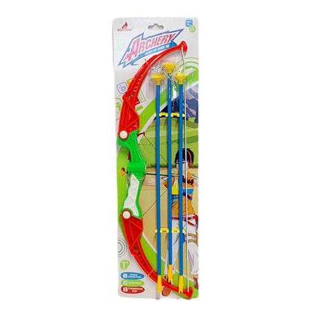 Zestaw ŁUK ZIELONO-CZERWONY ZE STRZAŁKAMI ARCHERY