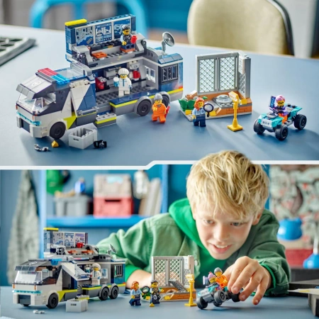 LEGO City 60418 Policyjna ciężarówka z laboratorium kryminalnym
