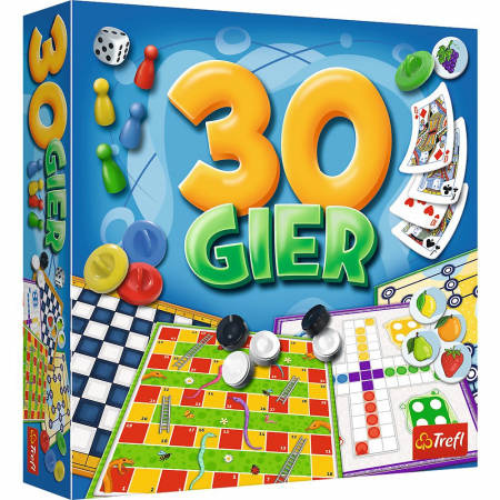30 Gier planszowe karciane gry rodzinne dla dzieci dorosłych Trefl