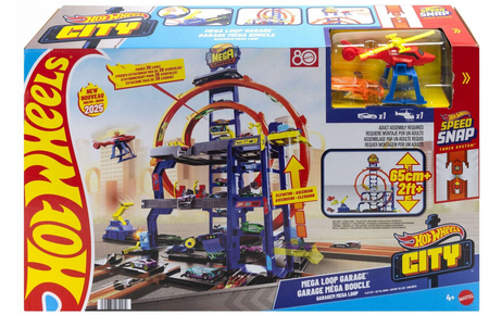 Tor Hot Wheels Mega Garaż Gigapętla auto JBM74