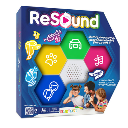 RESOUND GRA ELEKTRONICZNA TOWARZYSKA SŁUCHAJ DOPASOWUJ 10 GRACZY