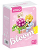 KOCO KLOCKI KWIATY SUKULENTY DONICA RÓŻOWE PUDEŁKO 249 EL 02086