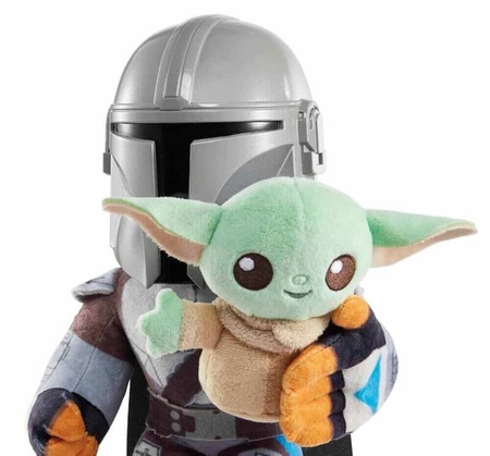 Mattel Pluszaki z funkcją Star Wars Klan dwóch Grogu i Mandalorianin