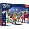 Puzzle 24 MAXI Trefliki lepią bałwana Trefl