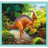 Puzzle 10w1 W świecie dinozaurów dinozaury Trefl