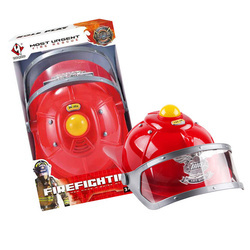 KASK STRAŻACKI DZIECIĘCY ZE ŚWIATŁEM I DŹWIĘKIEM