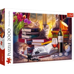 Puzzle 2000 el. Koci wieczór Trefl