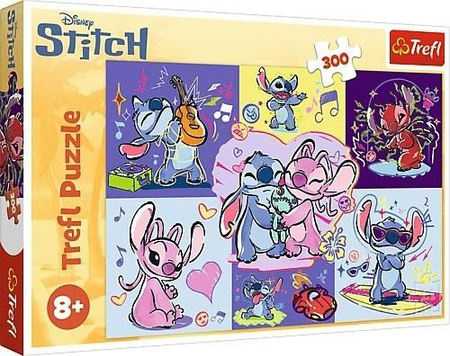 Puzzle Lilo & Stitch 300 el. Zakręcony Stitch