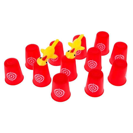 Gra zręcznościowa Wściekłe kurczaki kury i kubki Angry Chickens