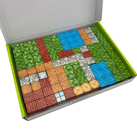 Klocki magnetyczne kostki 3D 108 elementów bloki 2,5 cm bok