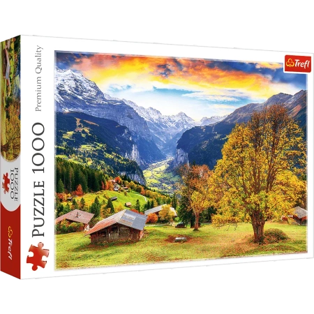 Puzzle 1000 el. Malownicza alpejska wioska