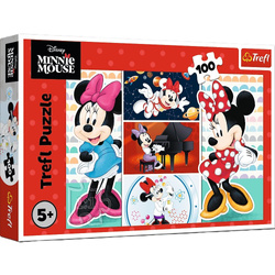 Puzzle Myszka Minnie 100 el. Zabawna Minnie Trefl