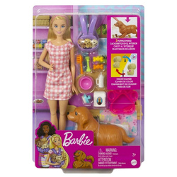Barbie Narodziny piesków zestaw lalka HCK75