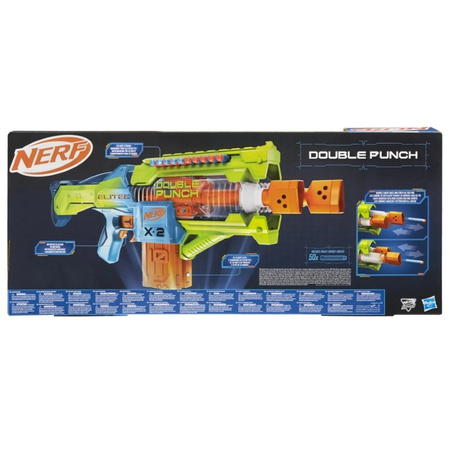 Nerf Elite 2.0. Double Punch wyrzutnia i 50 strzałek