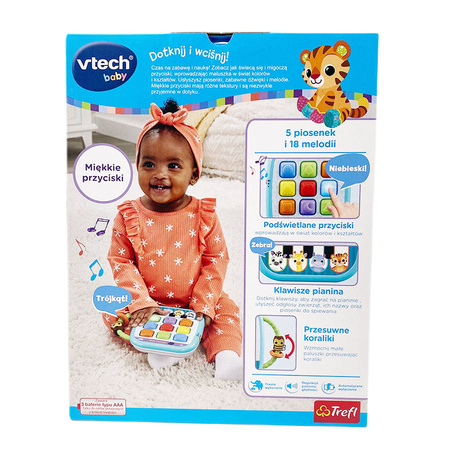 VTECH Kolorowy Tablet nauka kolorów kształtów piosenek zwierząt