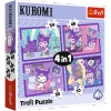 Puzzle 4w1 Kuromi Dzień Kuromi Trefl