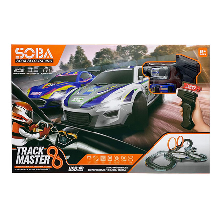 Tor samochodowy z dwoma pętlami 865 cm dla dwóch osób światła dźwięki