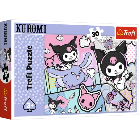 Puzzle Kuromi 30 elementów Zabawy z Kuromi Trefl