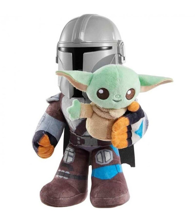 Mattel Pluszaki z funkcją Star Wars Klan dwóch Grogu i Mandalorianin