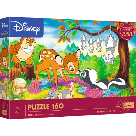 Puzzle Disney 160 elementów 40-lecie Trefl Bambi i leśni przyjaciele