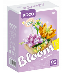 KOCO SUKULENTY W DONICZCE FIOLETOWE PUDEŁKO 295 EL