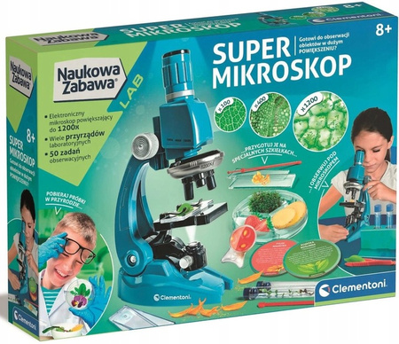 Naukowa Zabawa Super mikroskop elektroniczny Clementoni