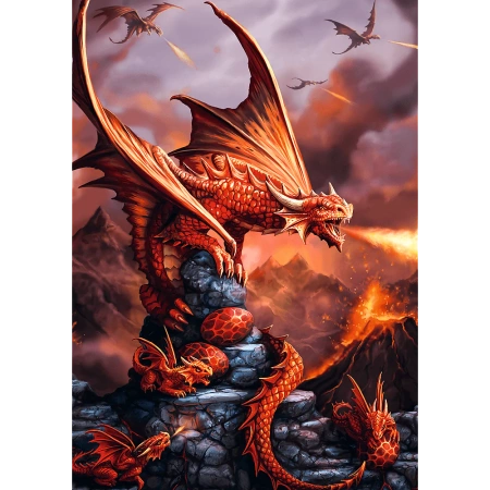  Puzzle Premium Plus Quality 1000 el. Fantasy Collection: Ognisty Smok