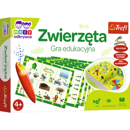 Gra Zwierzęta Magiczny ołówek edukacyjna dla dzieci Trefl