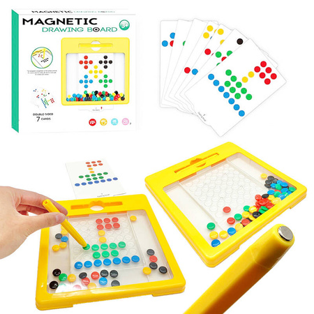 MAGNETYCZNA TABLICA LOGICZNA MONTESSORI DLA DZIECI KARTY DOPASOWYWANIE 