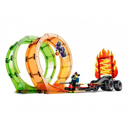 Klocki LEGO 60339 City Kaskaderska arena z dwoma pętlami