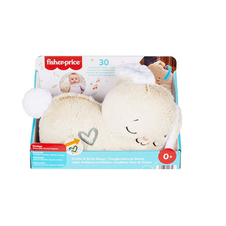 ŚPIĄCY KRÓLICZEK USYPIACZ PRZYTULANKA USPOKAJACZ Z DŹWIĘKIEM FISHER PRICE