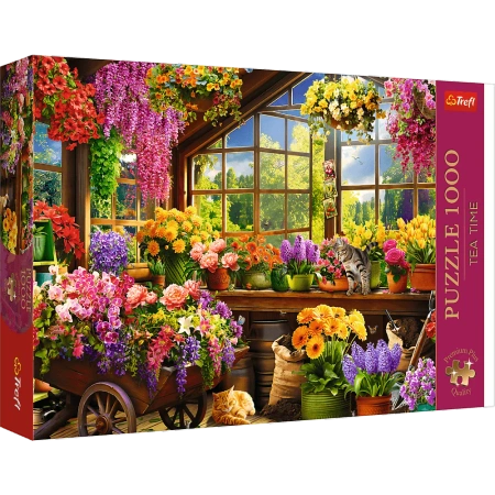 Puzzle 1000 elementów Tea Time Przygotowania do wiosny