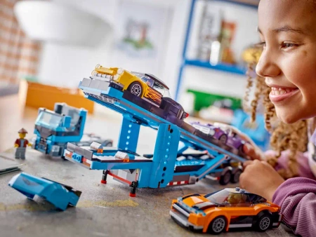 LEGO 60408 City Laweta z samochodami sportowymi