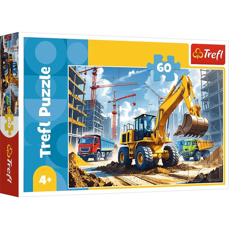 TREFL 60 el traktor koparko ładowarka puzzle