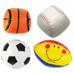 MIĘKKIE PIŁKI BEZPIECZNE DLA DZIECKA PIŁKA NOŻNA PIŁKA DO KOSZYKÓWKI 4SZT
