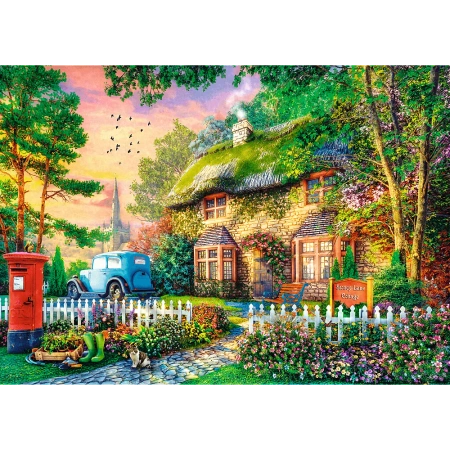 Puzzle Premium Plus Quality 1000 el. Tea Time: Domek Stoney Lane